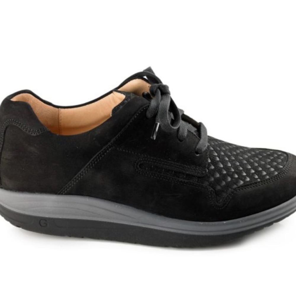 Ganter Gisa Women's black nubuck comfort shoes Germany